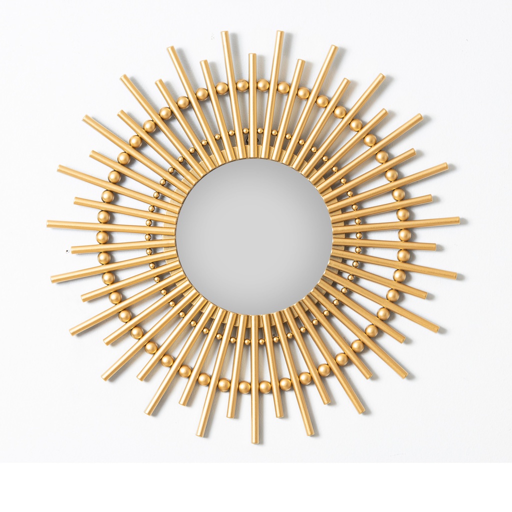 Espejo redondo 50cm Mia dorado