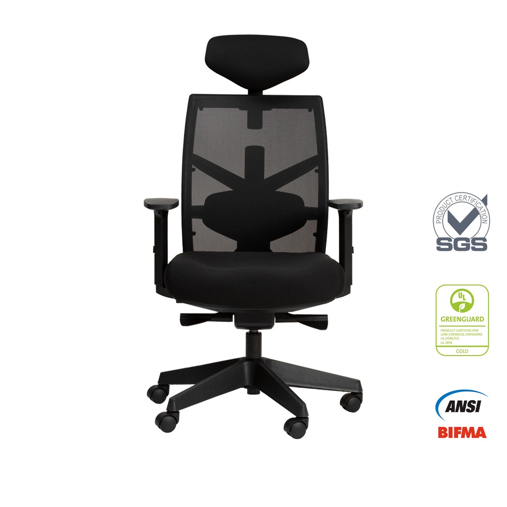 Silla oficina alta Tune negro