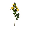 Flor rosa artificial amarillo 61cm