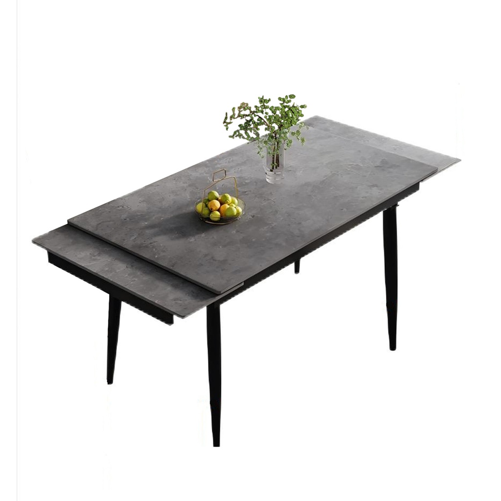 Mesa extensible 6 puestos Burano gris