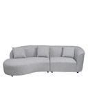Sofá seccional Reims gris oscuro