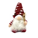 Gnomo navidad 28cm con luz rojo