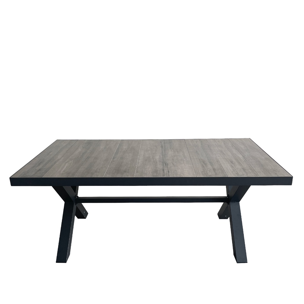 Mesa terraza Ravello cerámica gris 180cm