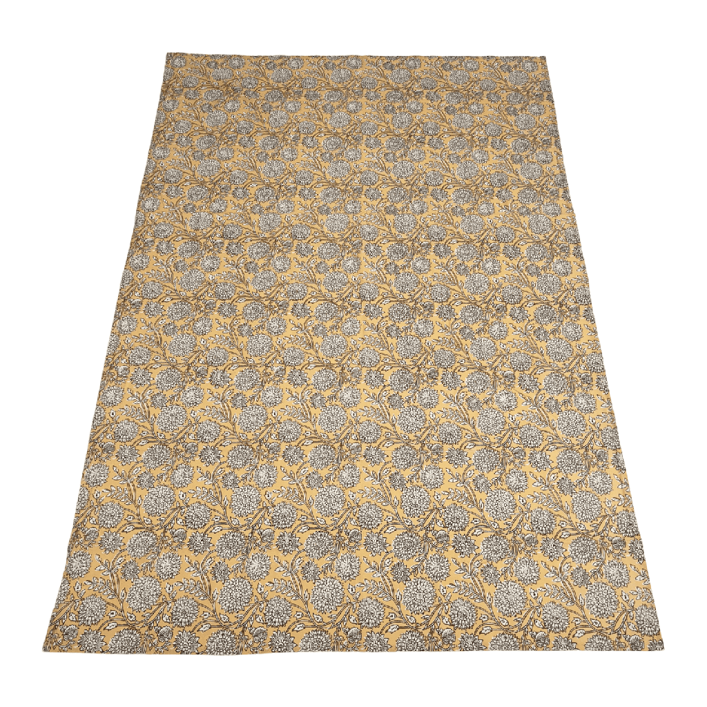 Mantel flower print crudo 150x250cm