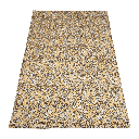 Mantel flower print crudo 150x250cm