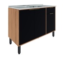 Base cocina Thalita 3 puertas 1 cajón 120cm