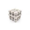 Vela cubo rubik 6cm blanco