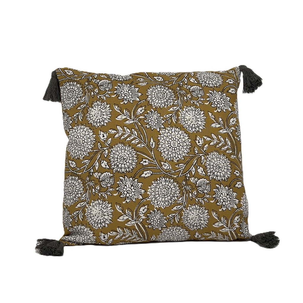 Cojín 45x45cm print amarillo