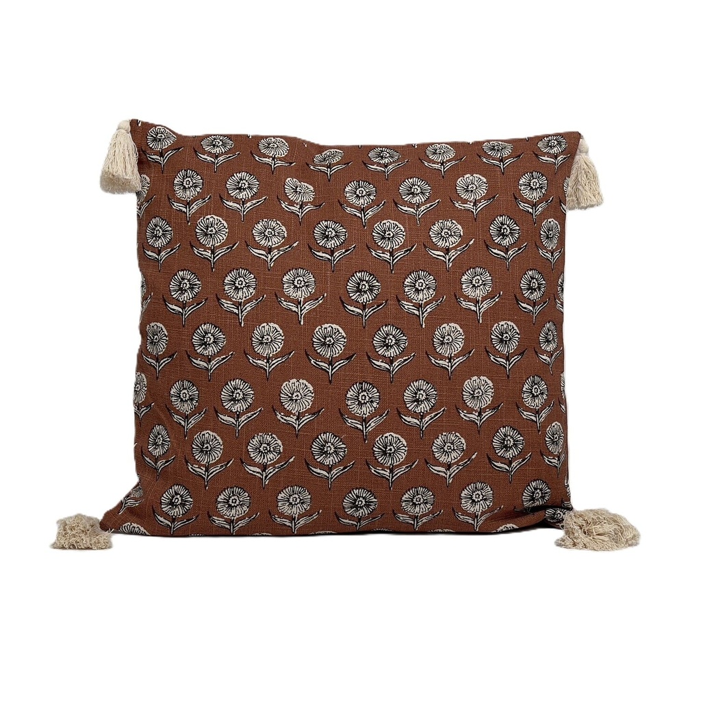 Cojín 45x45cm print naranjo