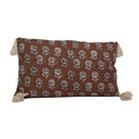 Cojín 50x30cm print naranjo