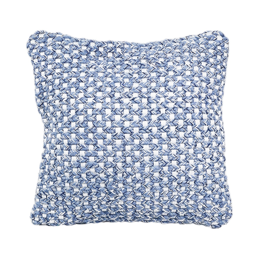 Cojín 45x45cm pet tejido azul