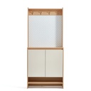 Zapatero multiuso 2 puertas Nayla blanco madera