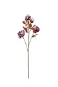 Flor rosa artificial café
