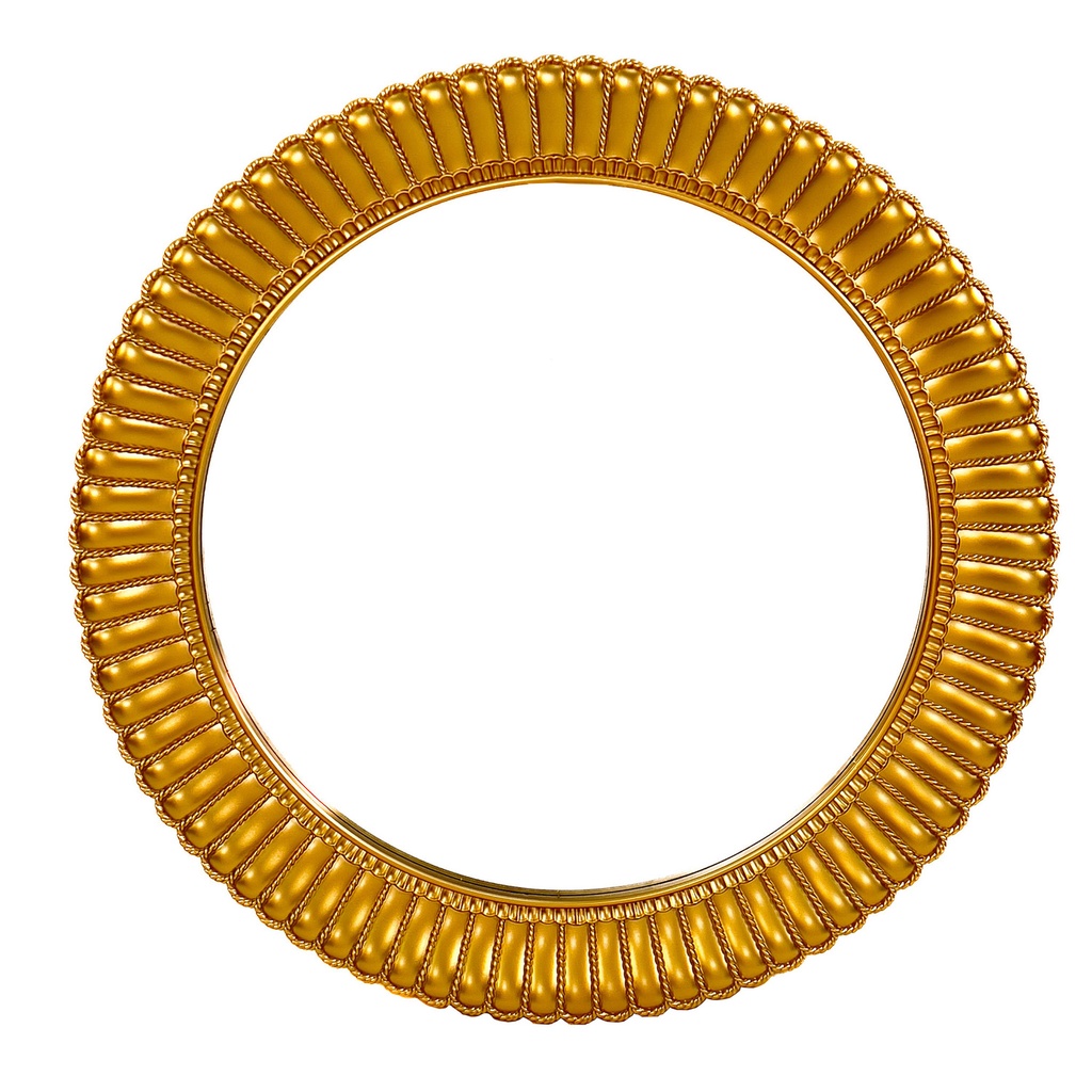 Espejo reodondo 75cm Frani dorado