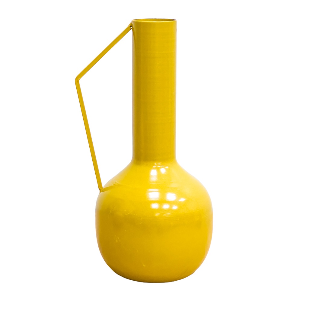 Florero metal Lari 25cm amarillo