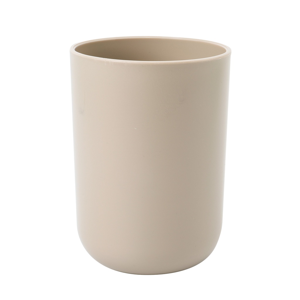 Vaso plástico beige 6,5x10cm