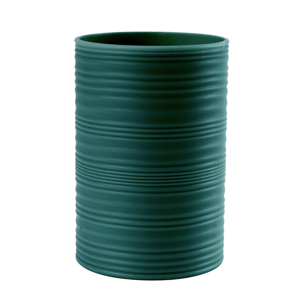 Vaso plástico estriado burdeo