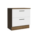 Base cocina Agata blanco 2 cajones 80cm