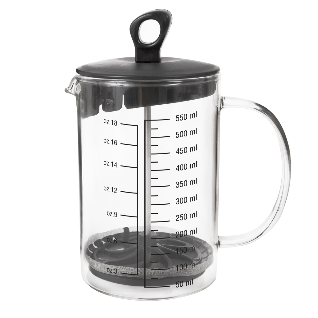 Cafetera francesa borosilicato con medidor 660ml