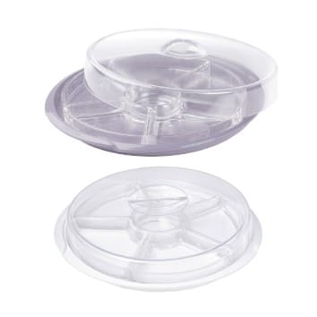 Set transparente de aperitivo 34cm