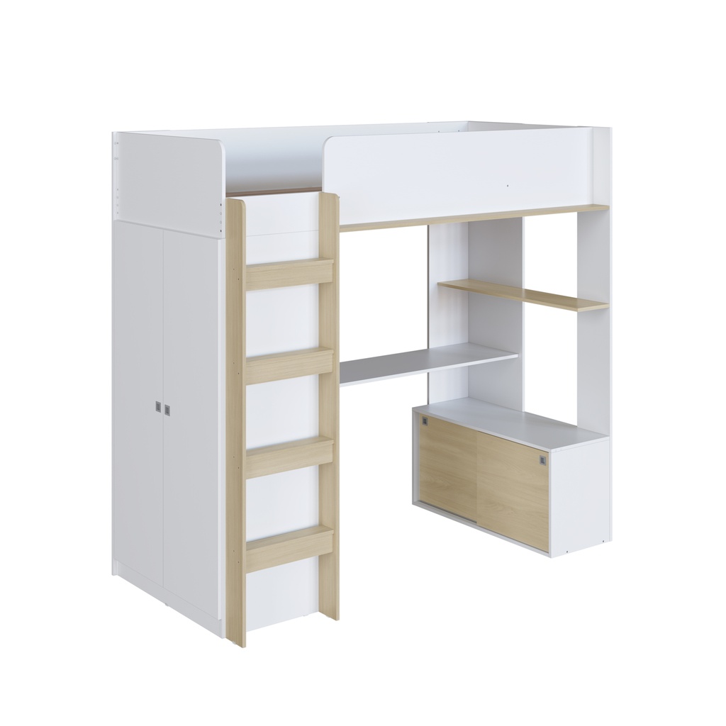 Cama Elevada Multifuncional 1 plaza 190x90cm