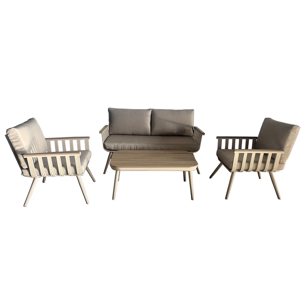 Juego living terraza Vibe 2-1-1 beige