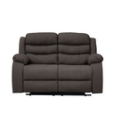 Sofá reclinable 2 cuerpos Boston café 