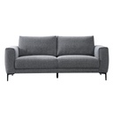 Sofá 2 cuerpos Smile gris oscuro