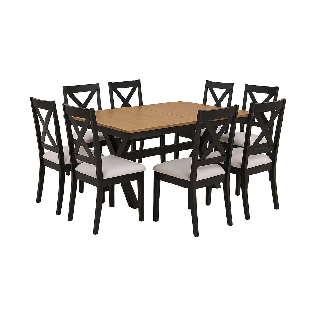 Juego comedor 8 sillas Rawang