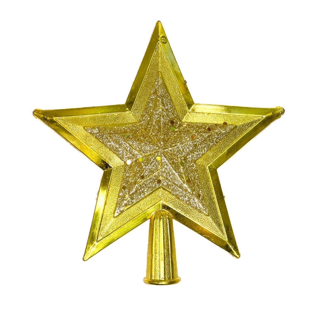 Estrella árbol navidad 22x20cm