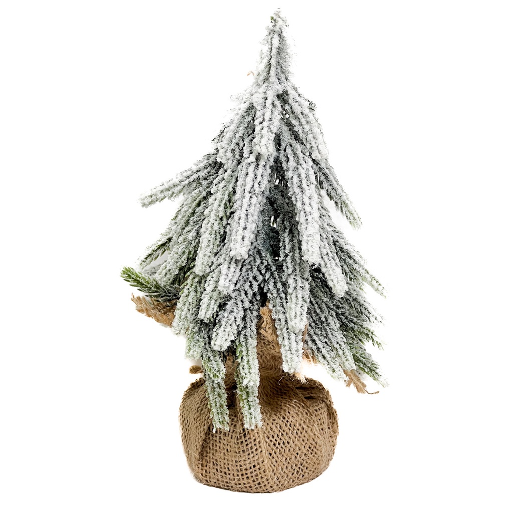 Adorno árbol navidad 40cm nevado