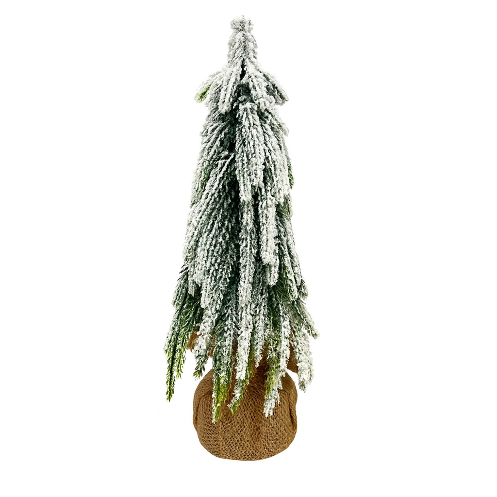 Adorno árbol navidad 30cm nevado