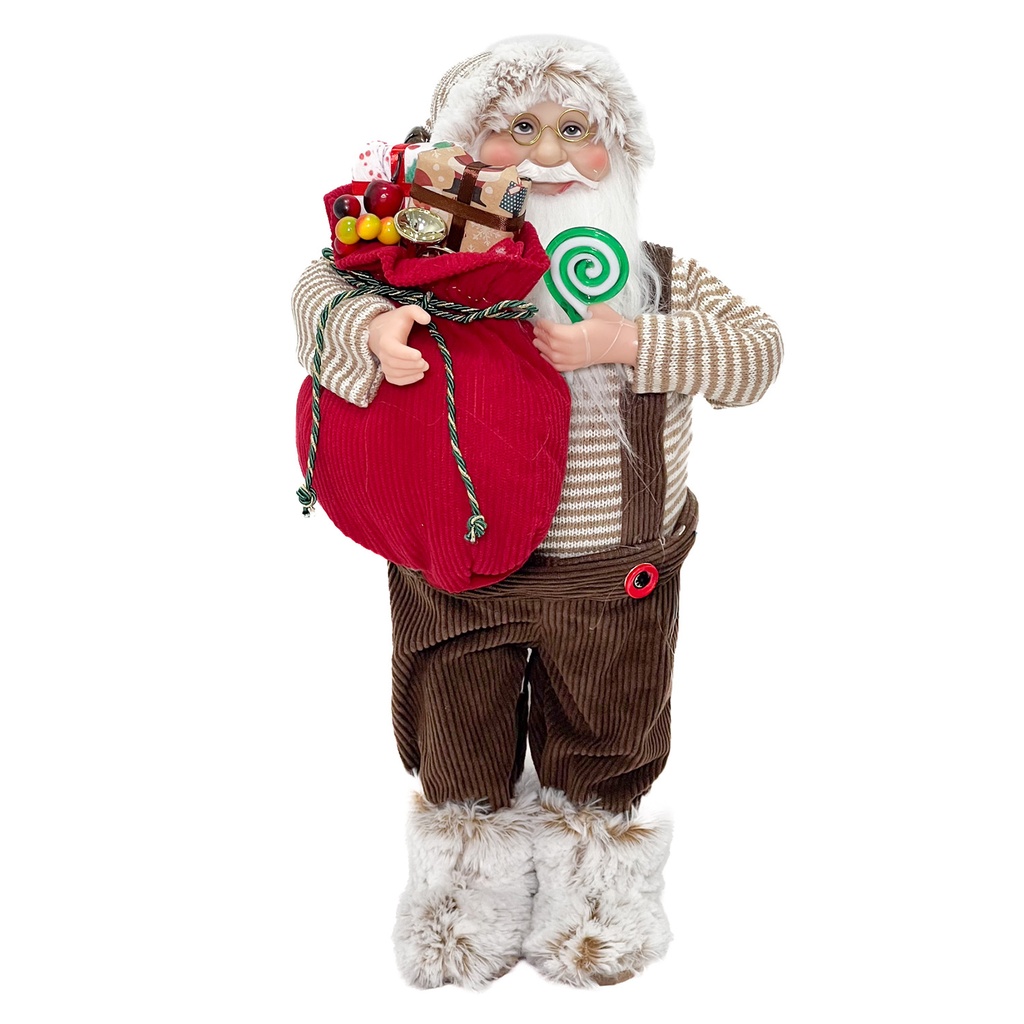 Viejo pascuero 90cm bolsa