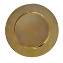 Plato melamina 33cm oro claro