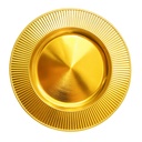 Plato melamina 33cm bronce