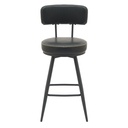 Silla bar Soma giratoria negro set de 2
