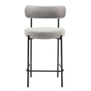 Silla bar Dominga gris set de 2