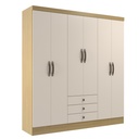 Closet 6 puertas Madrid Canary/Off White