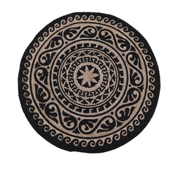 [230008960] Alfombra 90cm yute black