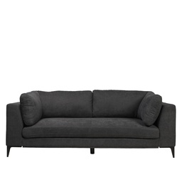 [230011083] Sofá 3 cuerpos Alara gris oscuro