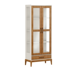 [230013429] Vitrina 1 cajon 2 puertas Milao