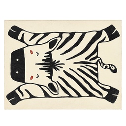 [230024282] Alfombra infantil 120x160cm cebra