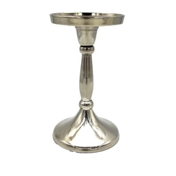 [230029202] Portavelas plateado 15,5cm