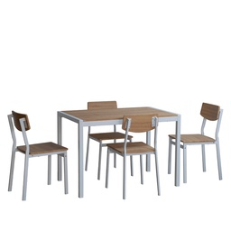 [230030449] Juego comedor 4 sillas Toronto blanco