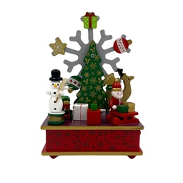 [230030648] Caja musical rueda navidad 21 cm