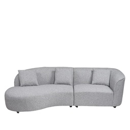 [230030724] Sofá seccional Reims gris oscuro