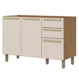 [230031753] Base cocina Requinte 3 puertas 2 cajones 120cm