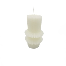 [230032819] Vela acanalada 11cm blanco