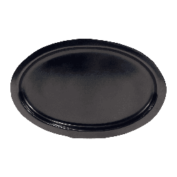 [230034352] Bandeja ovalada negra 23,5x15x1cm