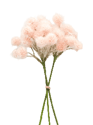 [230035563] Ramo pompones artificial rosado 31cm